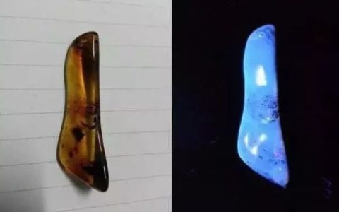 蜜蜡荧光反应很弱 这个蜜蜡是假的吗